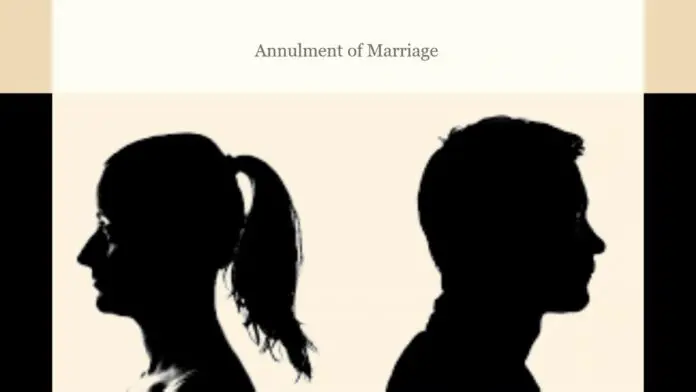 Annulment of Marriage