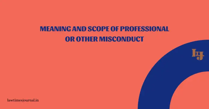 professional misconduct