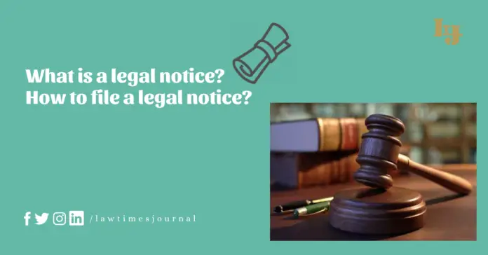 legal notice